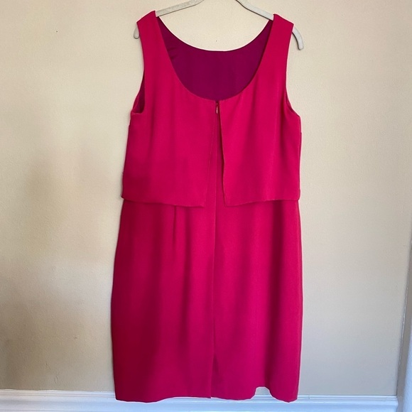 L.K. Bennett Pink Sleeveless Dress Size 14 - Picture 2 of 16
